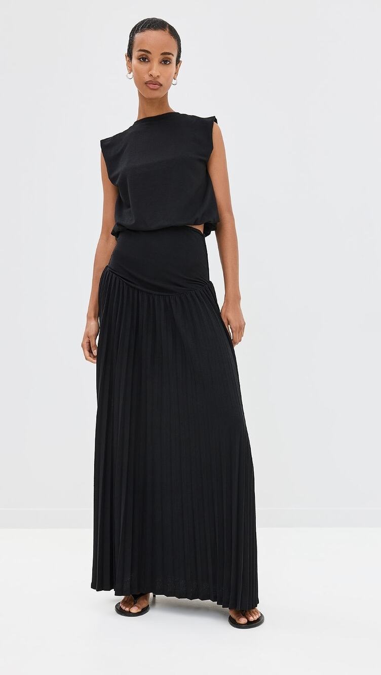Lioness Field of Dreams Black 2 Piece Muscle Top
Foldover Maxi Skirt Set Small